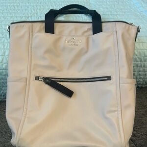 Kate Spade Cream Backpack with Black Accents